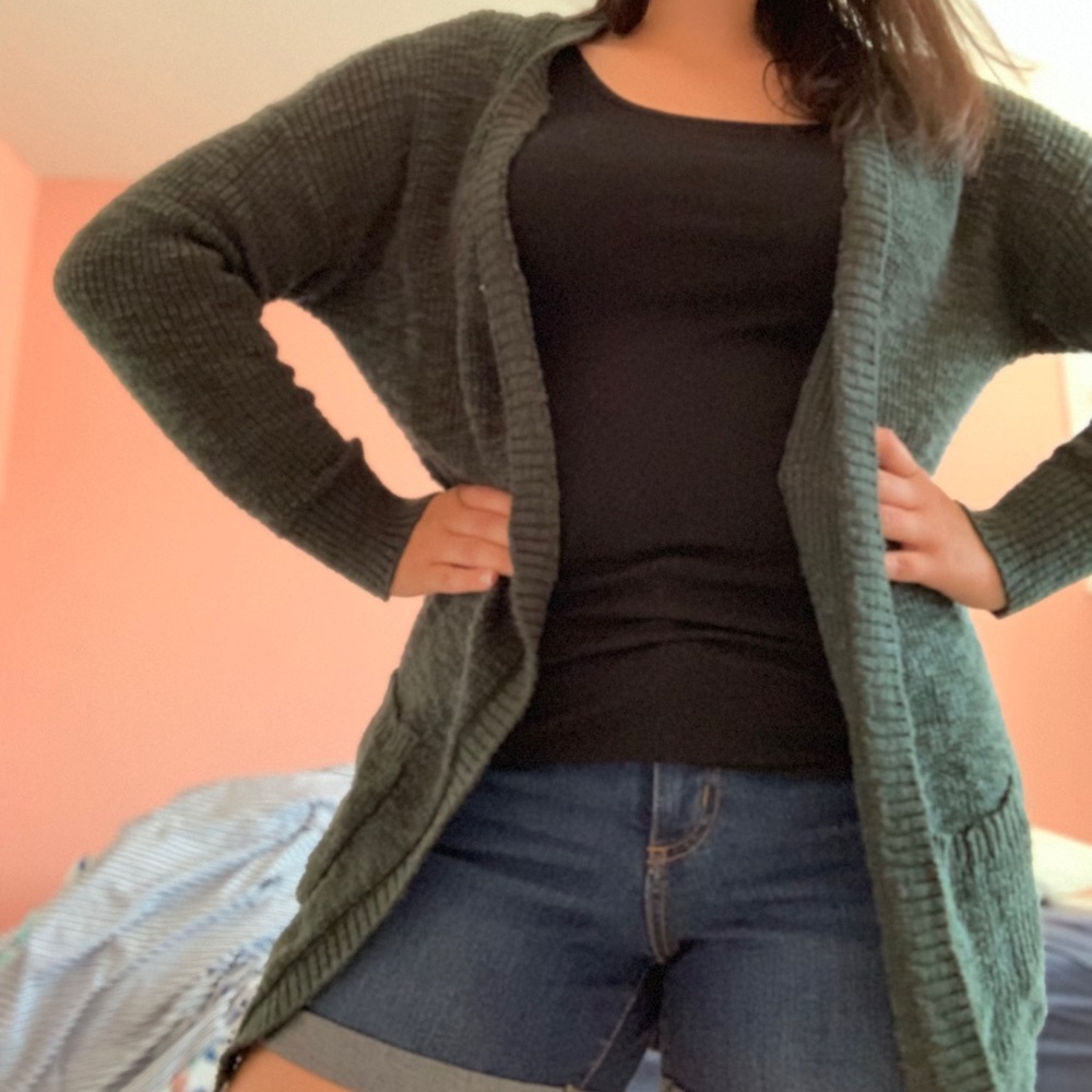 Forest Green Cardigan